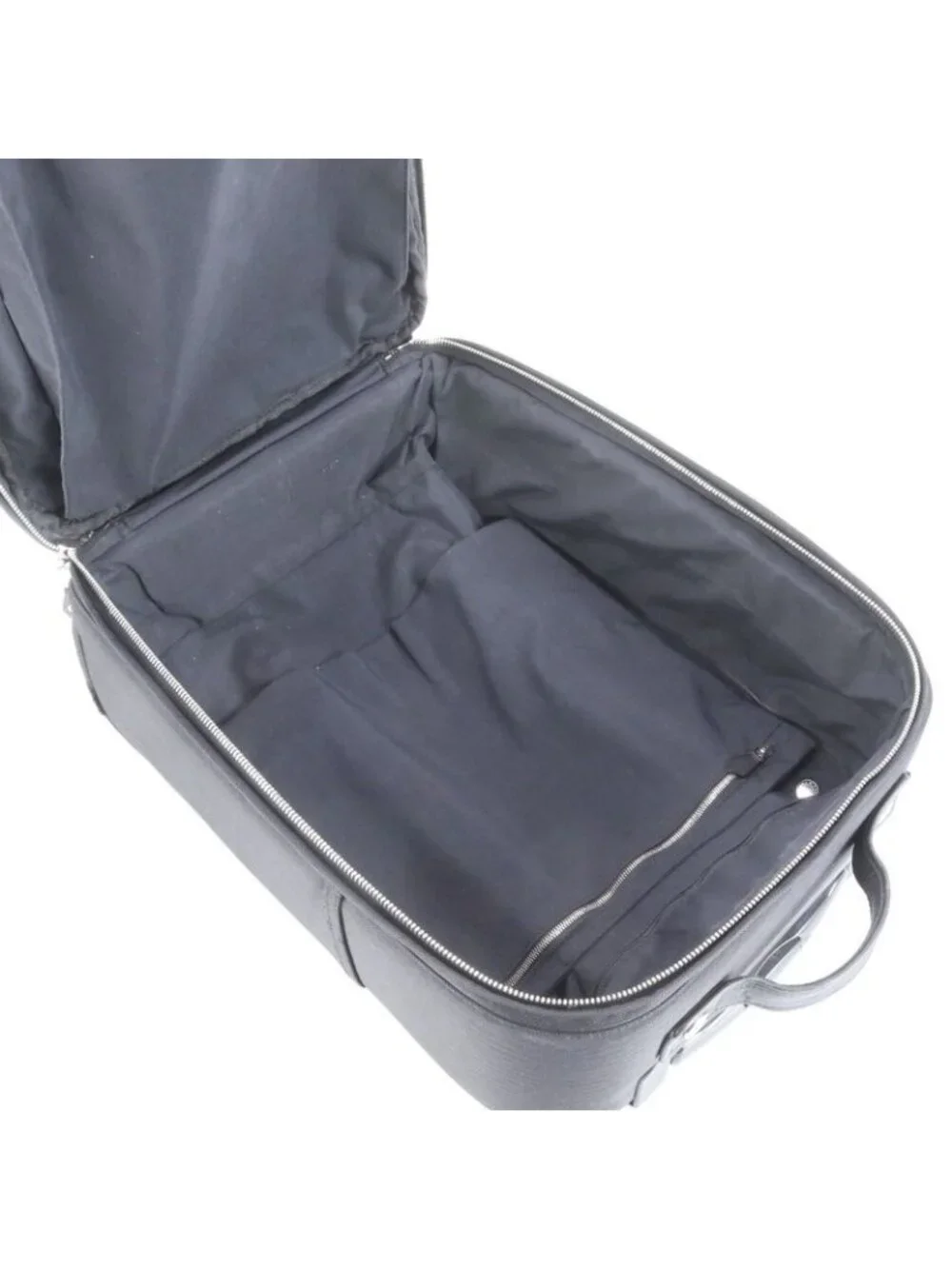 ★SOLD★ Hermes Acapulco Leather Canvas Shoes Carry Case Bag Business Travel Black - Picture 7 of 9